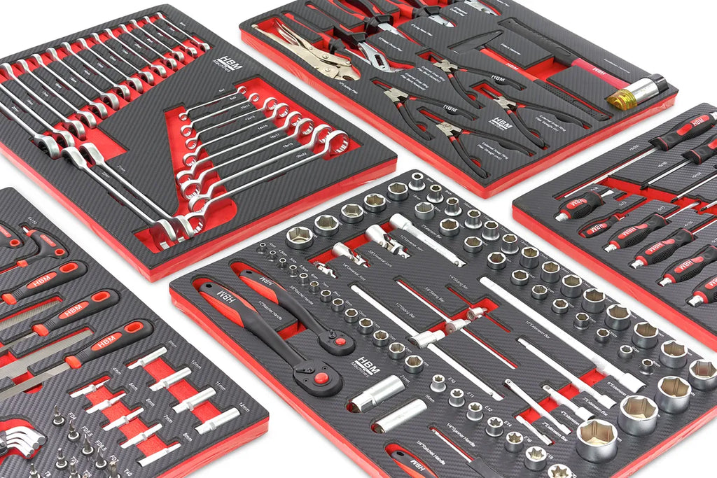 HBM gevulde gereedschapswagen 196-delig, rood Image 15