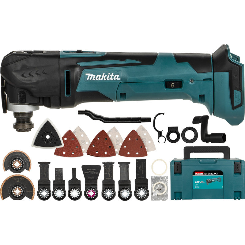 Makita DTM51ZJX3 accu multitool (body + 2x accu) 18V Li-ion