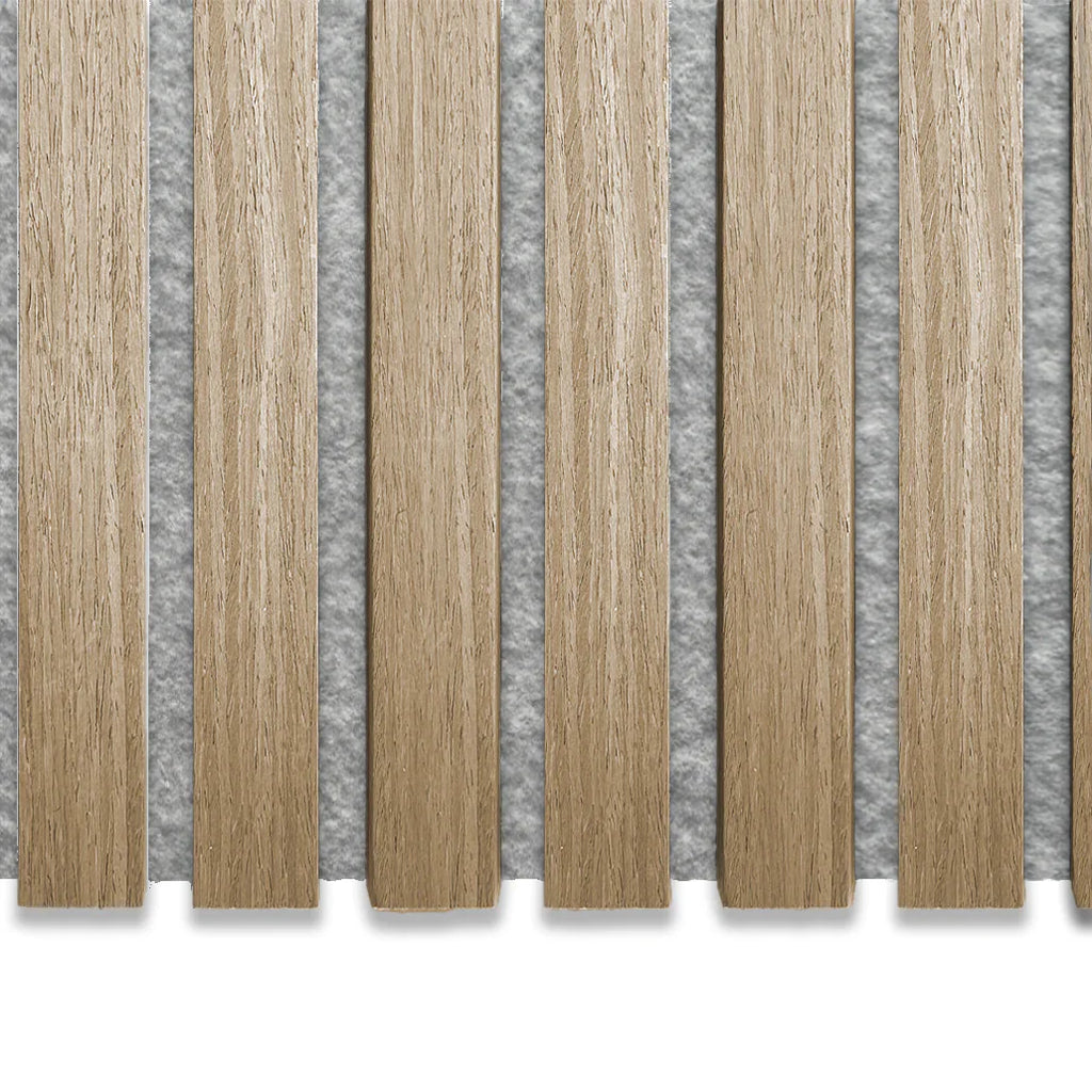 Licht Hout - 300x60cm - Grijzen vilt