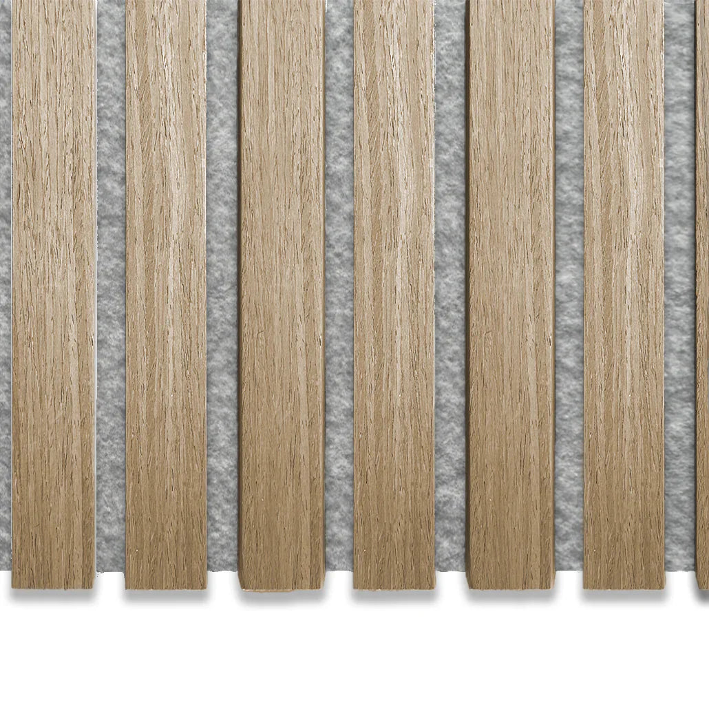 Licht Hout - 300x60cm - Grijzen vilt