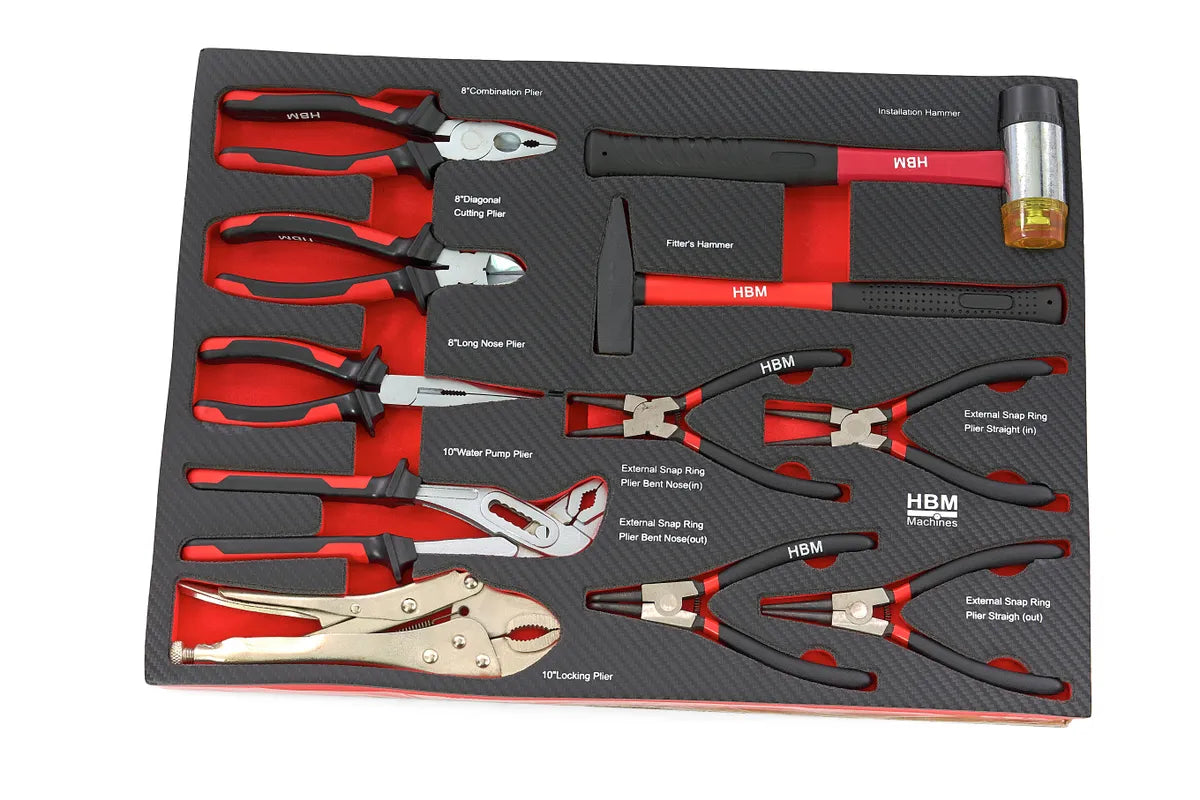 HBM gevulde gereedschapswagen 196-delig, rood Image 20