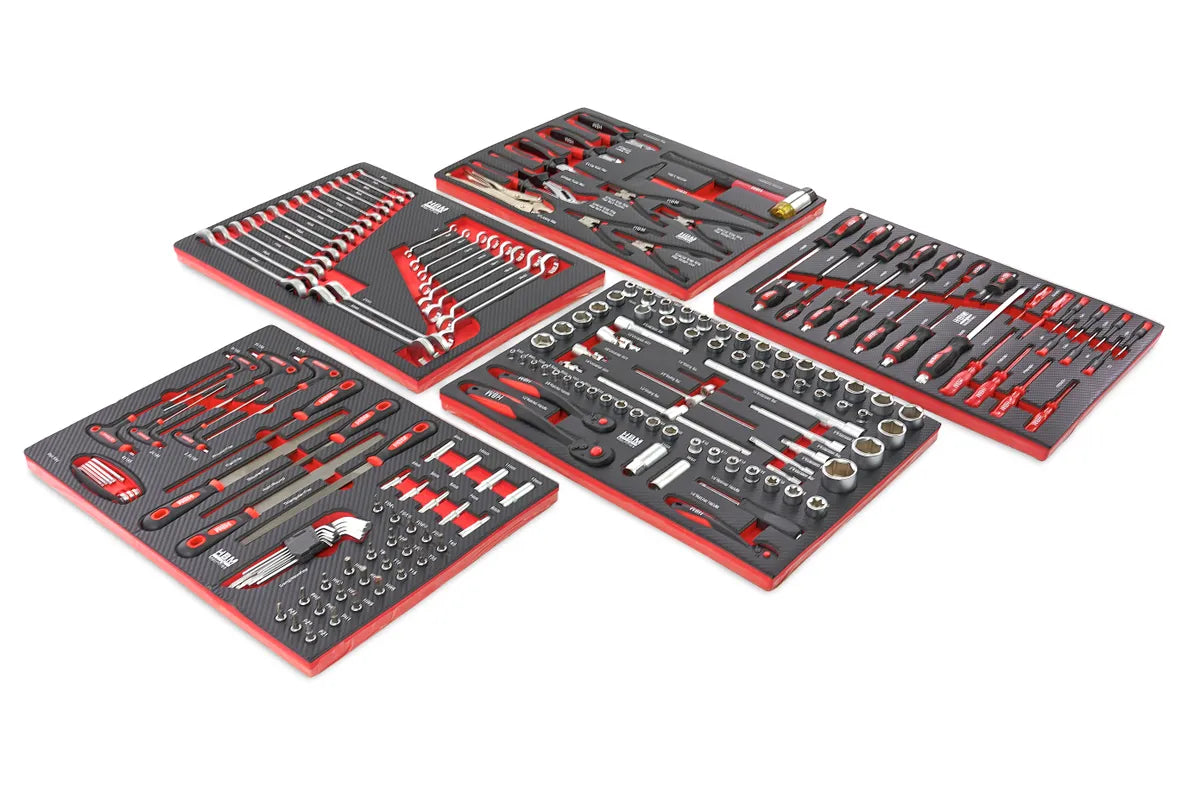 HBM gevulde gereedschapswagen 196-delig, rood Image 14